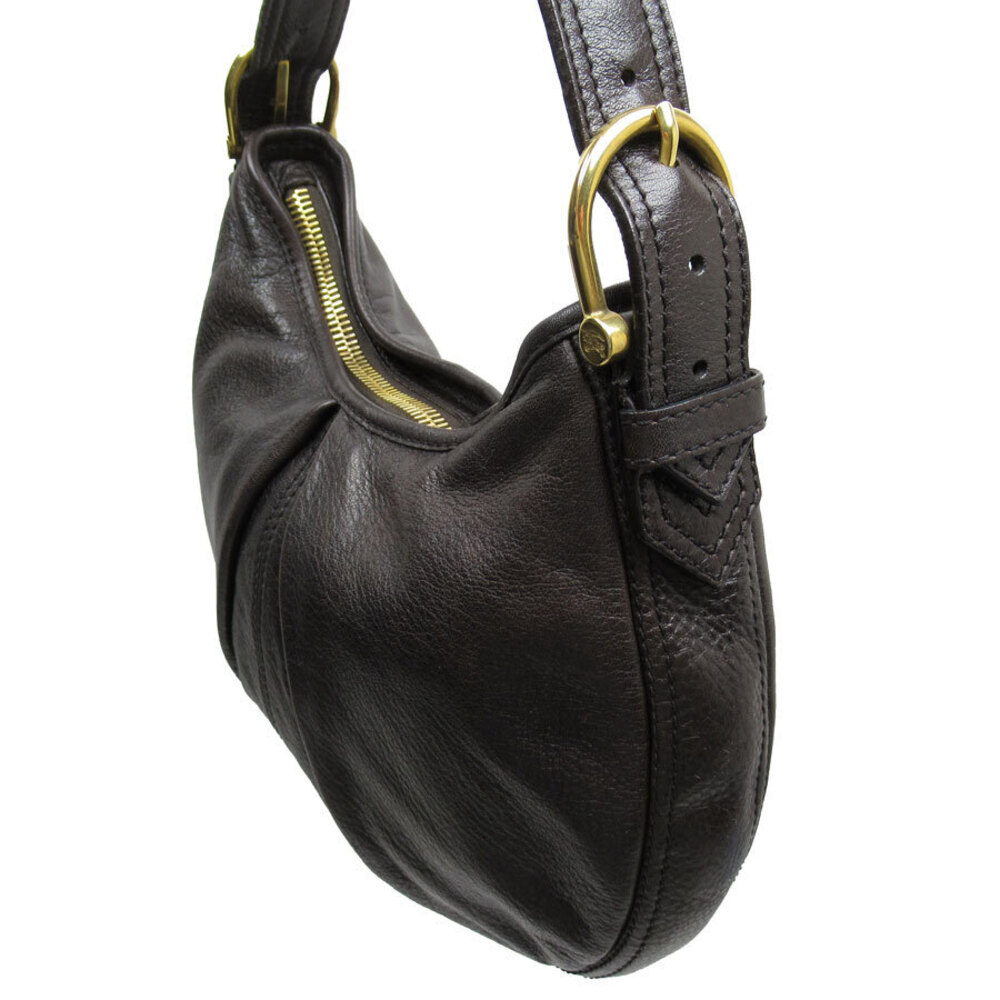 Burberry shoulder bag brown gold leather - Picture 2 of 4